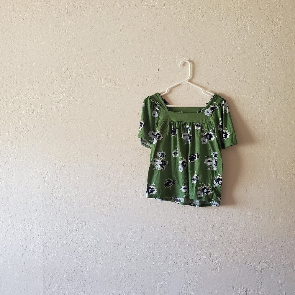Lucky Brand Floral Babydoll Top